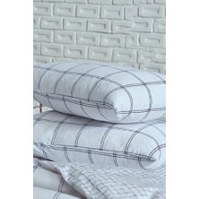 Doqu Home Festıval-Nevresim Takımı Cift Calm Beyaz