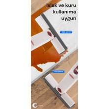 Newstore Home Taşınabilir Mini Mop Temizlik Paspası 180 Derece Döner Tezgah Pencere Cam Zemin Silme Aparatı