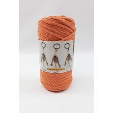 Turuncu İnce Büklüm Makrome