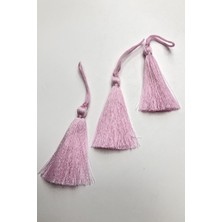 Hayalperest Boncuk Bebe Pembe Tekli Püskül  10 Adet  7 cm