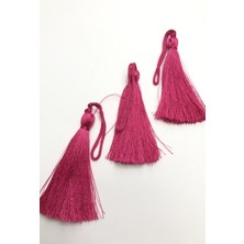 Hayalperest Boncuk Fuşya Tekli Püskül 10 Adet 7 cm