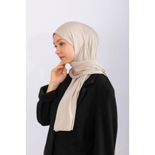Hijabchi Penye Şal Jersey - Bademi