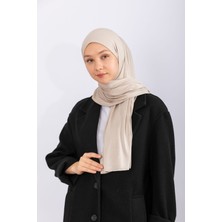 Hijabchi Penye Şal Jersey - Bademi