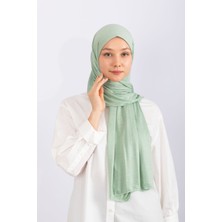 Hijabchi Penye Şal Jersey - Su Yeşili