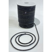 Siyah Full Taşlı Boru Şerit