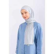 Hijabchi Penye Şal Jersey - Gümüş Grisi