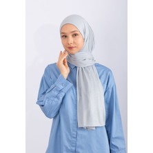 Hijabchi Penye Şal Jersey - Gümüş Grisi