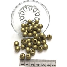 Altın Sarısı Kaplama Ahşap Boncuk 25 gr