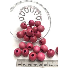 KıpKırmızı Ahşap Boncuk 25 gr