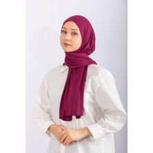 Hijabchi Penye Şal Jersey - Koyu Fuşya