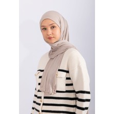 Hijabchi Penye Şal Jersey - Açık Vizon