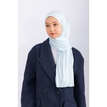 Hijabchi Penye Şal Jersey - Buz Mavisi
