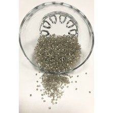 Koyu Gümüş Renk Kesme Boncuk 50 gr