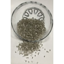 Gümüş Renk Koyu Kesme Boncuk 50 Gr