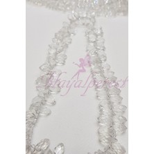 Beyaz Dizi Damla Kristal