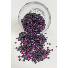 Hayalperest Boncuk Koyu Fuşya Ütüyle Yapışan Boncuk SS20 5mm Yapıştırma Taş 25 Grm