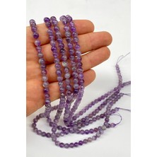 Hayalperest Boncuk Doğal Taş Ametist 6 mm