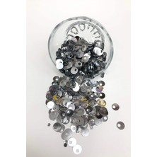 Gümüş Renk Patik ve Çanta Pulu 10 mm
