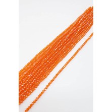 Turuncu Kristal Boncuk 6 Mm