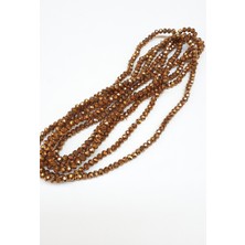 Bakır Rengi Kaplama Kristal Boncuk 6 Mm