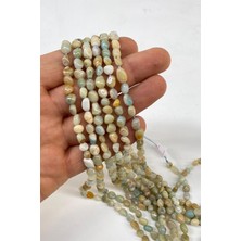 Hayalperest Boncuk Doğal Taş Dizi Mercimek Kesim