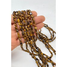 Hayalperest Boncuk Kaplangözü Doğal Taş Dizi Mercimek Kesim