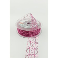 Fuşya Dantel Tela Kurdele 10 mt