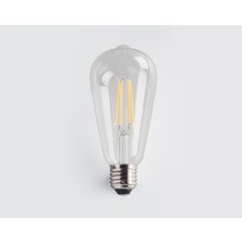 Cata Rustik Flamanlı LED Ampul 8W Şeffaf Beyaz Işık CT-4353-B – Dekoratif Tasarım ve Enerji Tasarrufu