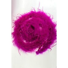 Fuşya Malibu Deve Kuşu Tüyü