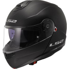 Ls2 Strobe 2 Çene Açılır Mat Siyah Kask