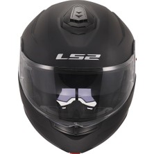 Ls2 Strobe 2 Çene Açılır Mat Siyah Kask