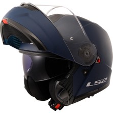 Ls2 Sttrobe 2 Mat Navy Mavi Çene Açılır Kask