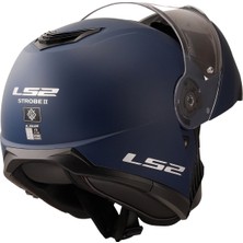 Ls2 Sttrobe 2 Mat Navy Mavi Çene Açılır Kask
