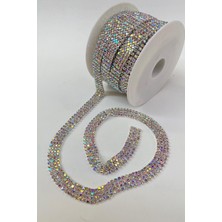 Janjanlı Parlak 4 Sıralı Beyoğlu Şerit Taş Boncuk