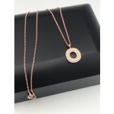 Best Kuyumculuk Zirkontaş O Harf Gümüş Kolye BEST00056