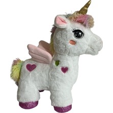 Peluş Boynuzlu ve Kanatlı At Pony Unicorn 42 cm