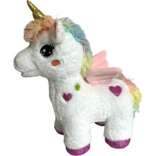 Peluş Boynuzlu ve Kanatlı At Pony Unicorn 42 cm