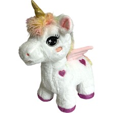 Peluş Boynuzlu ve Kanatlı At Pony Unicorn 42 cm