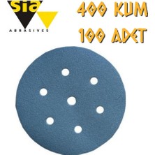 Sia 1949 Hookit Delikli Cırt Zımpara 150 mm - P400 Kum - 100 Adet