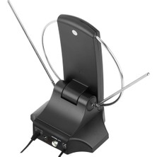 Ayt Powermaster SG-029A Saatli Uhf Vhf Tv Üstü Anten Iç Mekan Tv Anteni Karasal Yükselticili Tüplü Tv Anteni