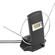 Ayt Powermaster SG-029A Saatli Uhf Vhf Tv Üstü Anten Iç Mekan Tv Anteni Karasal Yükselticili Tüplü Tv Anteni
