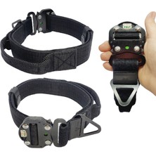 VSLT Handmade Kulplu Tactical Büyük Irk Köpek Tasma .K9 Tasma.Tactical Dog Collar.Doberman,Rottweiler,Malinois,Cane Corso,Dauna,VB