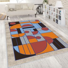 Eliana Home Dijital Baskı Yıkanabilir Kaymaz Taban Salon Halısı ve Yolluk LNA0192-SD1003