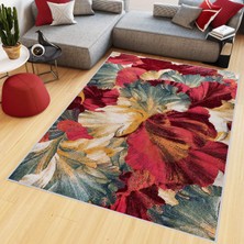 Eliana Home Dijital Baskı Yıkanabilir Kaymaz Taban Salon Halısı ve Yolluk LNA0428