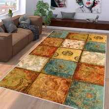 Eliana Home Dijital Baskı Yıkanabilir Kaymaz Taban Salon Halısı ve Yolluk LNA1196