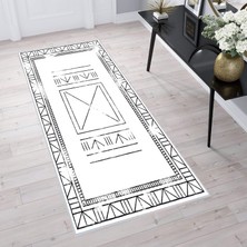 Eliana Home Dijital Baskı Yıkanabilir Kaymaz Taban Salon Halısı ve Yolluk LNA1369-HY-1376