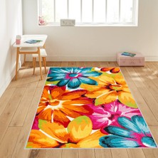 Eliana Home Dijital Baskı Yıkanabilir Kaymaz Taban Salon Halısı ve Yolluk LNA1101