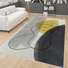 Eliana Home Dijital Baskı Yıkanabilir Kaymaz Taban Salon Halısı ve Yolluk LNA1739