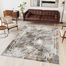 Eliana Home Dijital Baskı Yıkanabilir Kaymaz Taban Salon Halısı ve Yolluk LNA0339