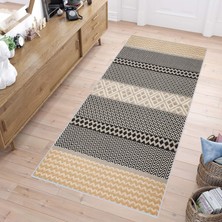 Eliana Home Dijital Baskı Yıkanabilir Kaymaz Taban Salon Halısı ve Yolluk LNA1471